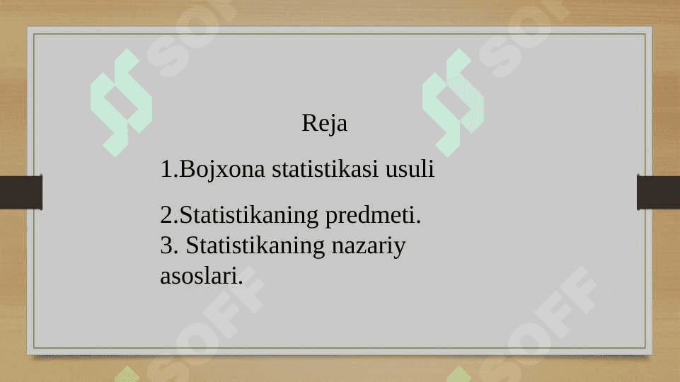 Statistika va maxsus bojxona statistikasini yuritish tartibi 2