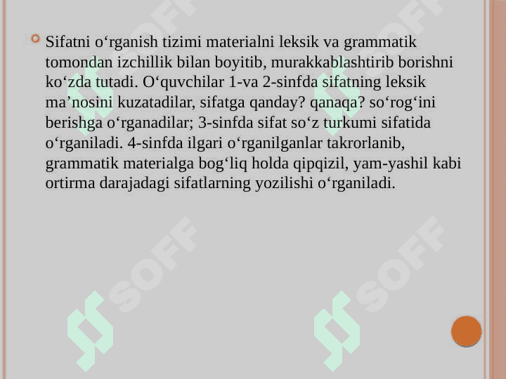 Sifat,uning leksik-grammatik xususiyatlari 2