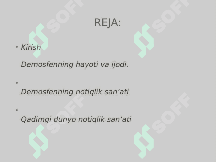 Demosfen notiqlik faoliyati haqida 2