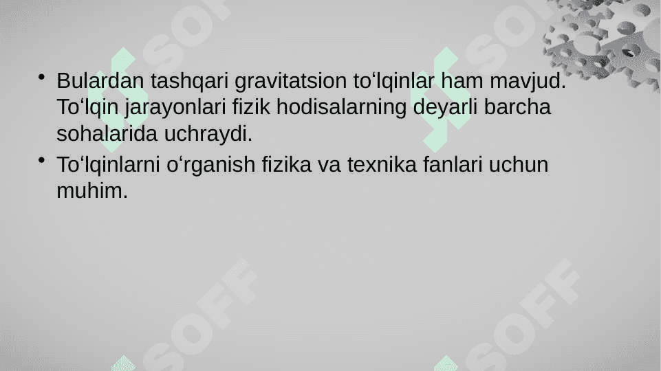 TO’LQIN O’TKAZGICHLAR(VOLNOVODLAR) 4