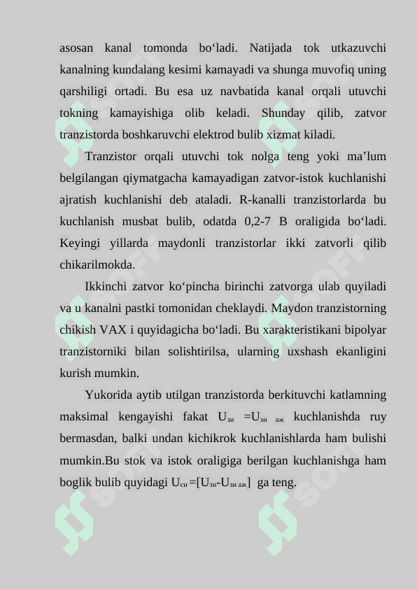 Maydonli tranzistorlar turlari va qo’llanilishi 4