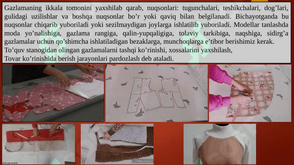 Bolalar uchun mahsulot gazlamalar assortimenti 4