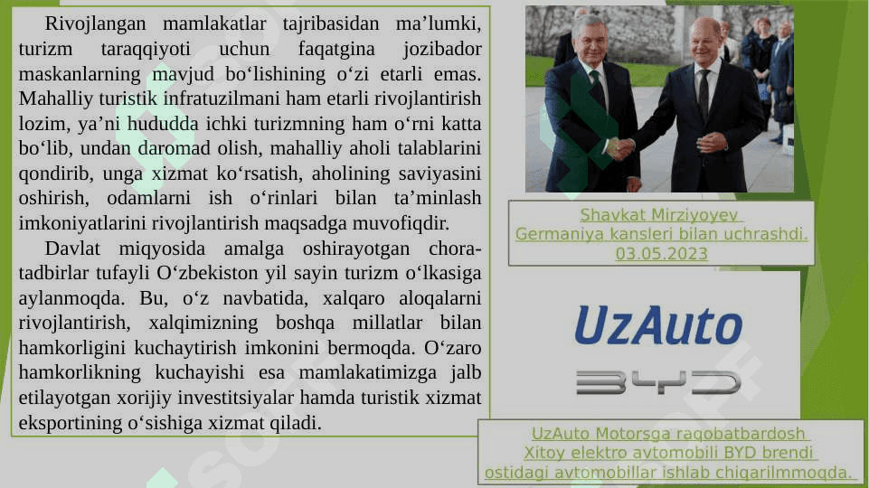 Servis xizmati yo‘nalishi taqvimiy mavzular 3