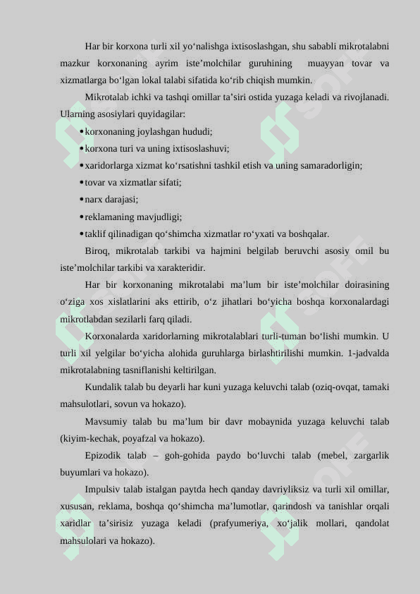 Iste’molchi talabi 3