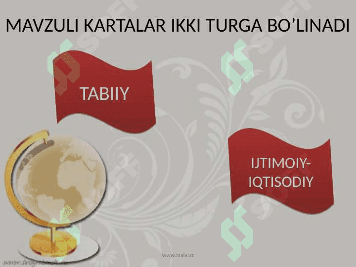 Umumgeografik va mavzuli kartalar 8