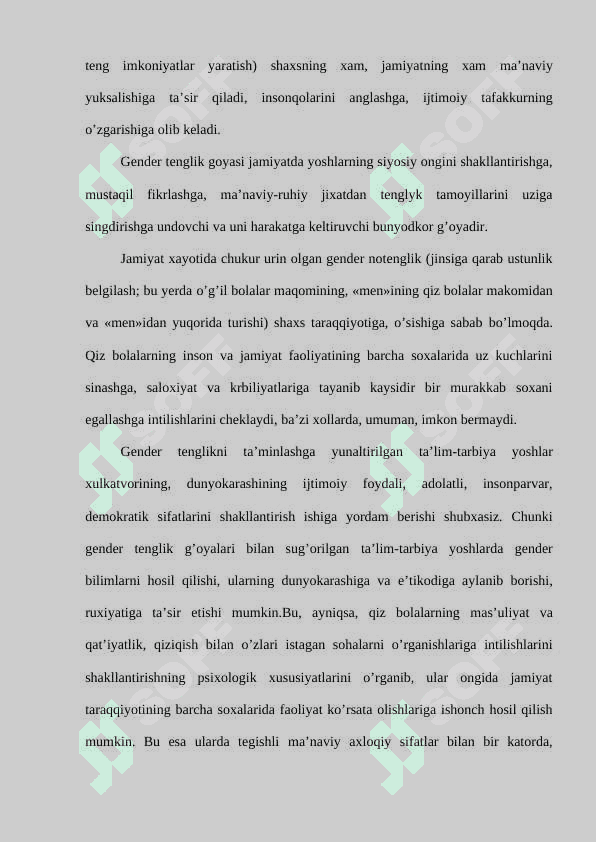 TALIM-TARBIYA JARAYONIDA GENDER TENGLIGINI TAYORLASH 4