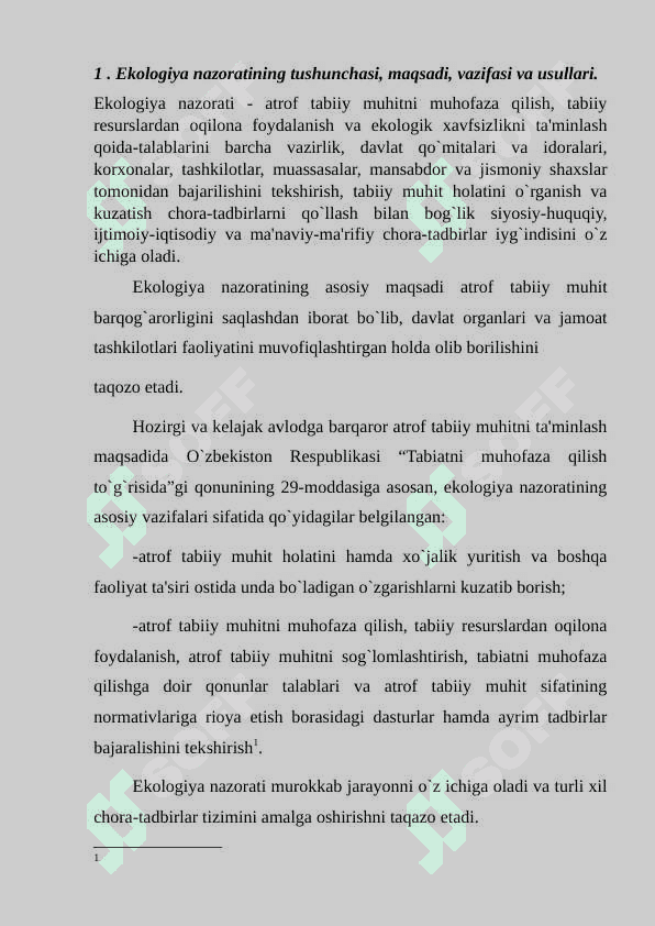 Ekologik ekspertiza. 2