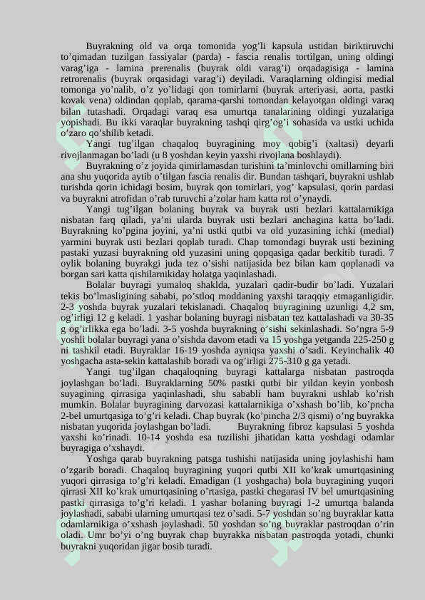SIYDIK VA TANOSIL A’ZOLARI SISTEMASI 3