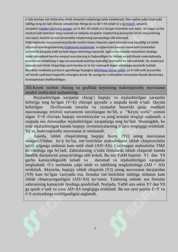 iqtisodiyot yo'nalishidagilar uchun savolnoma javoblari 201-250 gacha 7