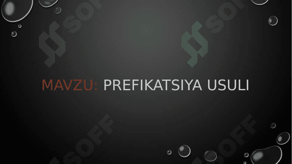 prefikatsiya usuli 2