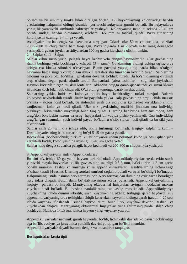 Umurtqalilar zoologiyasi fanining predmeti, o’rganadigan obyekti va vazifalari. Bosh skeletsizlar va umurtqalilar kenja tiplarining umumiy tavsifi 7