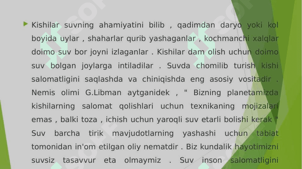 Ichimlik suvini sifatini yaxshilashni asosiy usulari 4