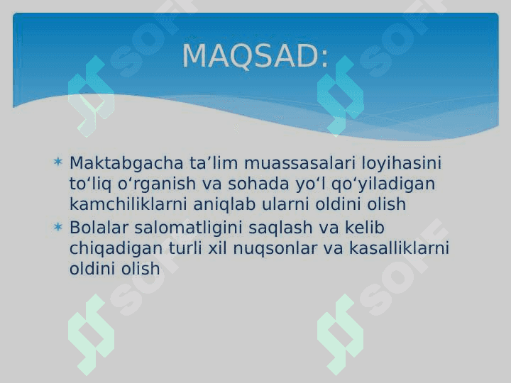 Maktabgacha talim tashkilotlarini gigenik ekspertiza qilish 2