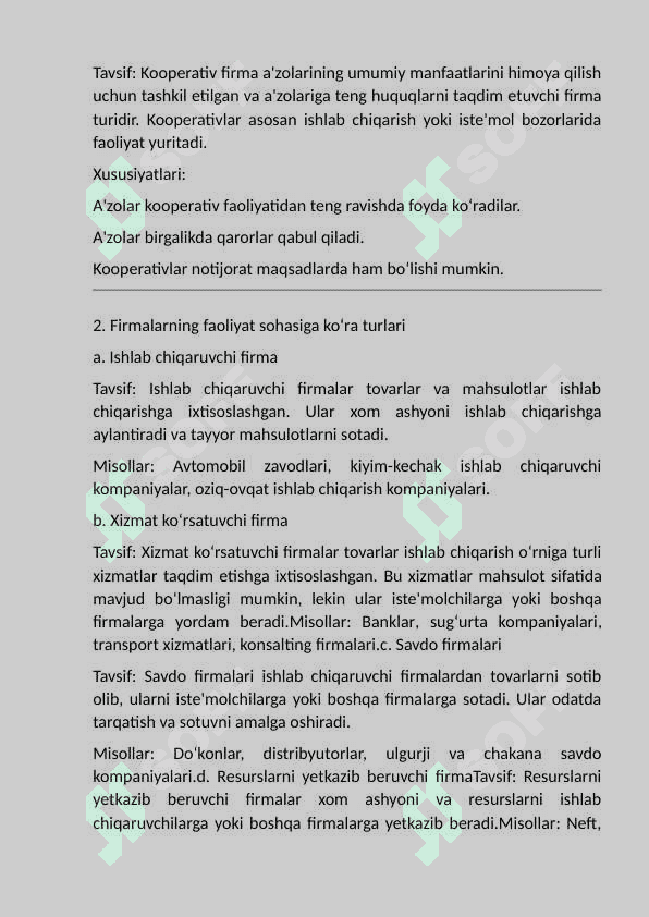 Firma bozor iqtisodiyoti subyekti  sifatida. 4