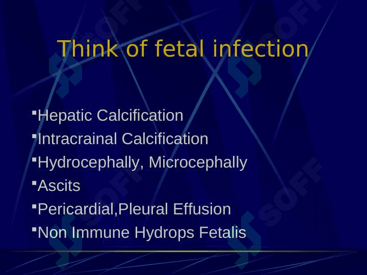 Perinatal Infections Fetal Infection 6