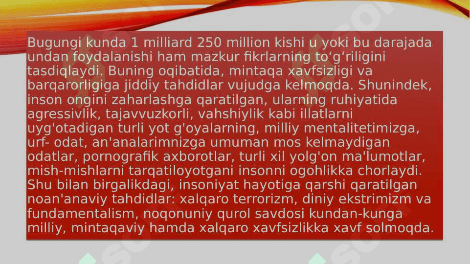 Jahon media va axborot makonida raqobat o‘rni 4