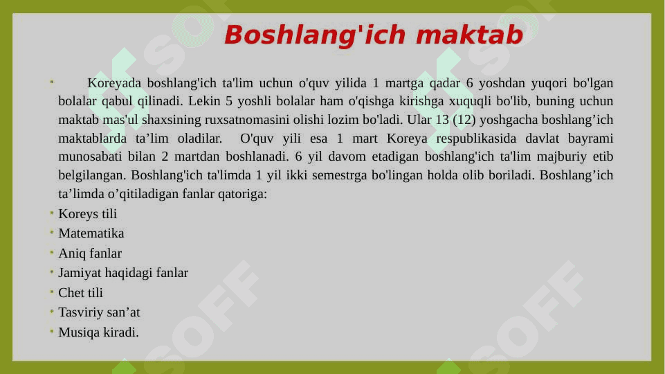 AQSH  Karea va Yaponya ta’lim tizimi 6