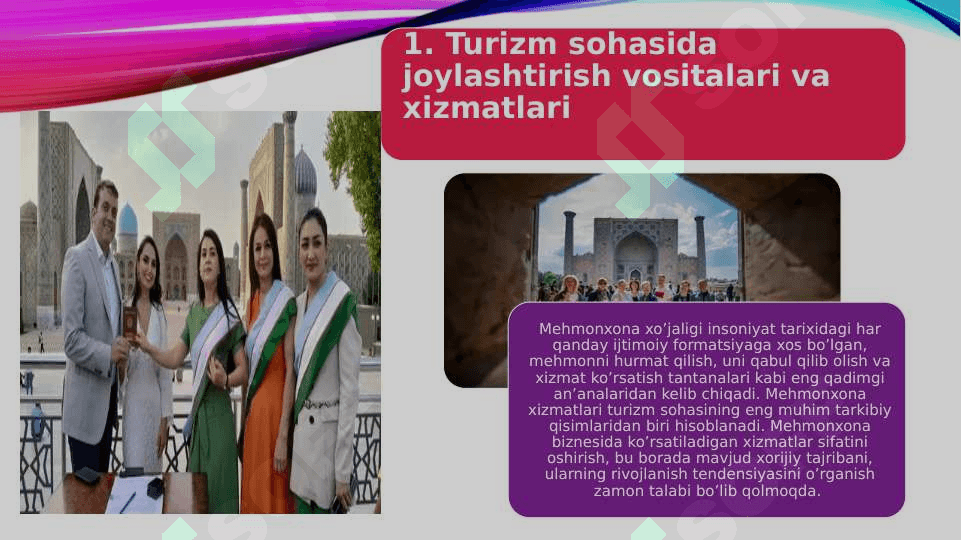 Turizm sohasida joylashtirish xizmatlari 3