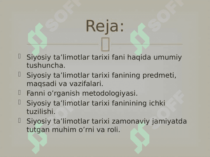 Siyosiy ta’limotlar tarixi fan sifatida 2