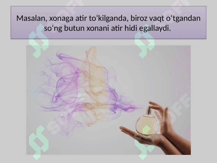 DIFFUZIYA HODISASINI O‘RGANISH Tabiiy fan 8
