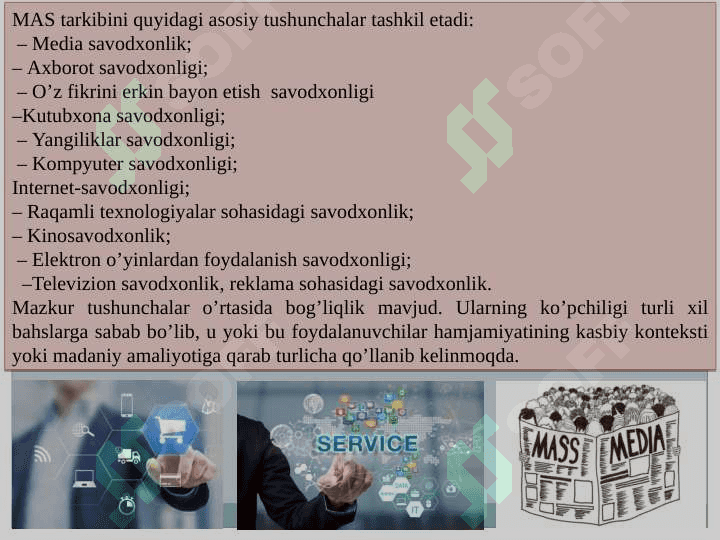 Media savodxonlikning maqsadi mazmun va mohiyati. 7