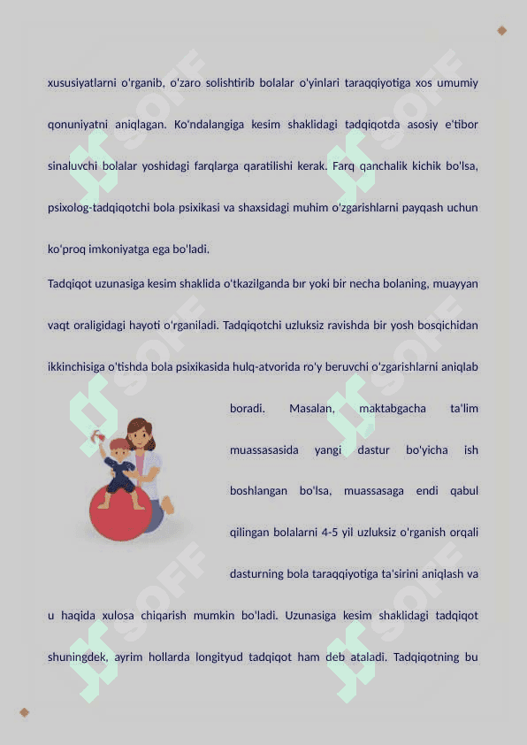 BOLALAR PSIXOLOGIYASI FANINING METODLARI 7