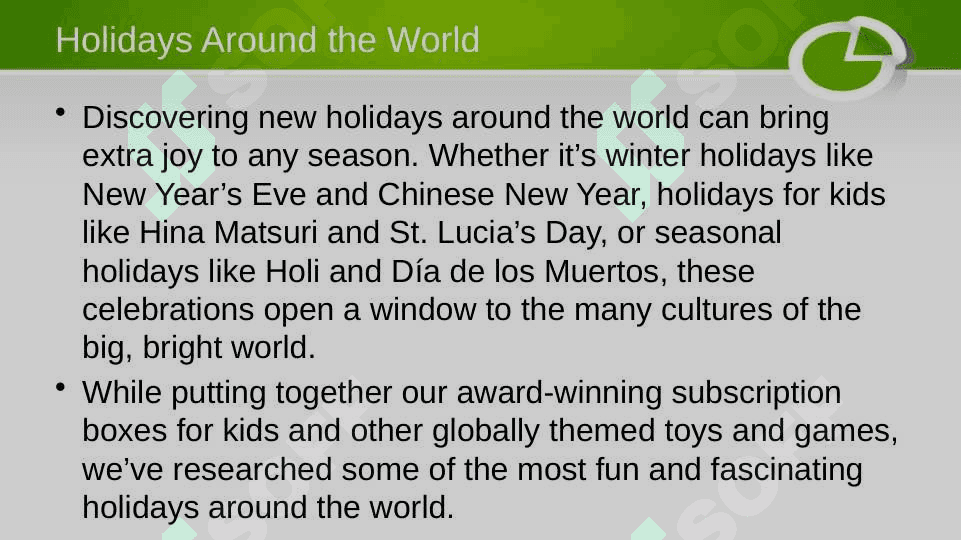 Holidays Around the World 2