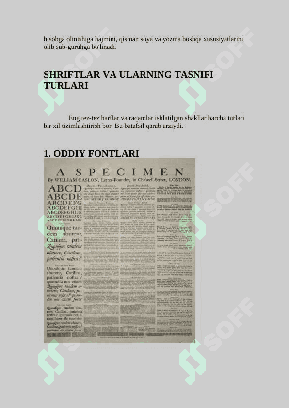 Shriftlarni ifodalash usullari 3