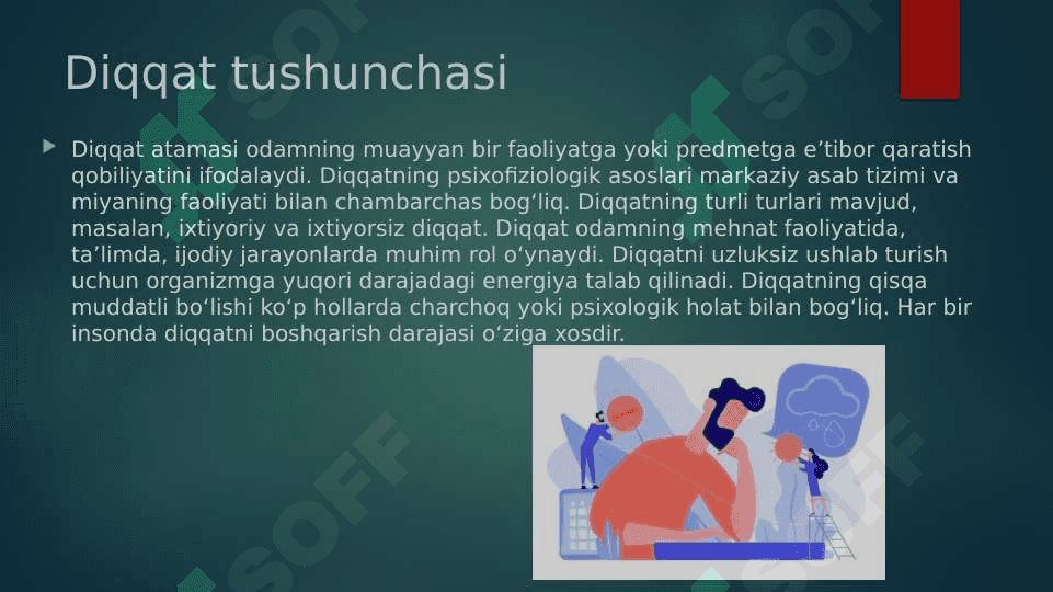 Diqqatning psixofiziologik mexanizmlari va indikatorlari 4