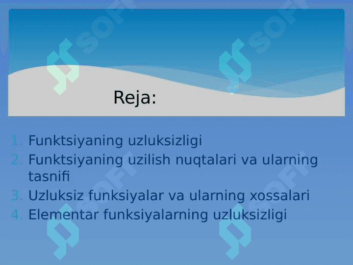 Funksiyaning uzilish nuqtalari va ularning turlari,Funksiyaning noli 2