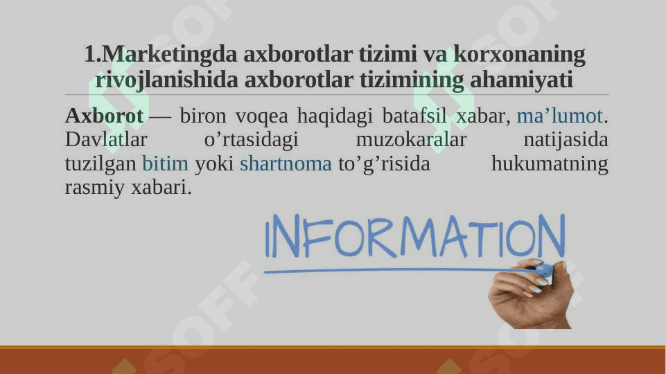 Marketing tadqiqotlarini o’tkazish 3