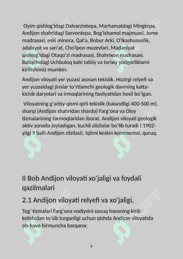 Kurs ish 8