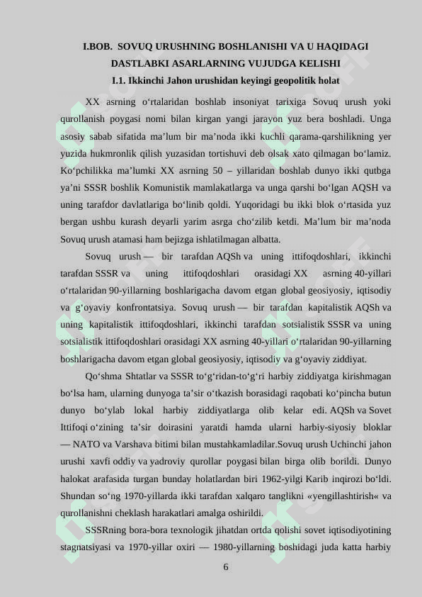 SOVUQ URUSH TARIXI TARIXSHUNOSLIGI 5