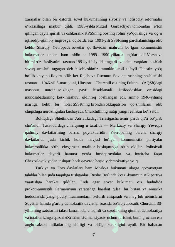 SOVUQ URUSH TARIXI TARIXSHUNOSLIGI 6