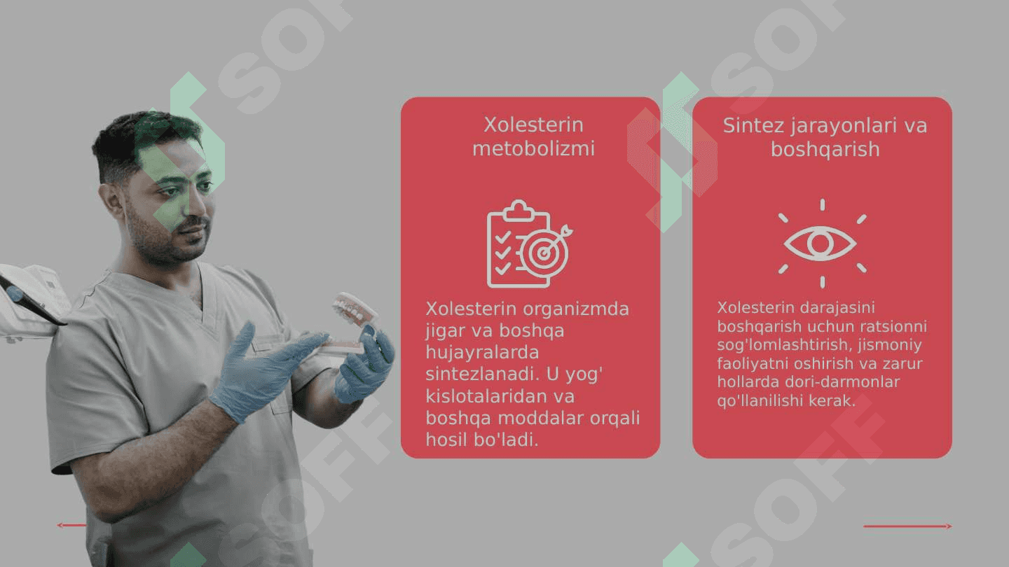 Murakkab lipidlar almashinuvi Xolesterin metobolizmu Yogʻ almashinuvining boshqarilishi 5