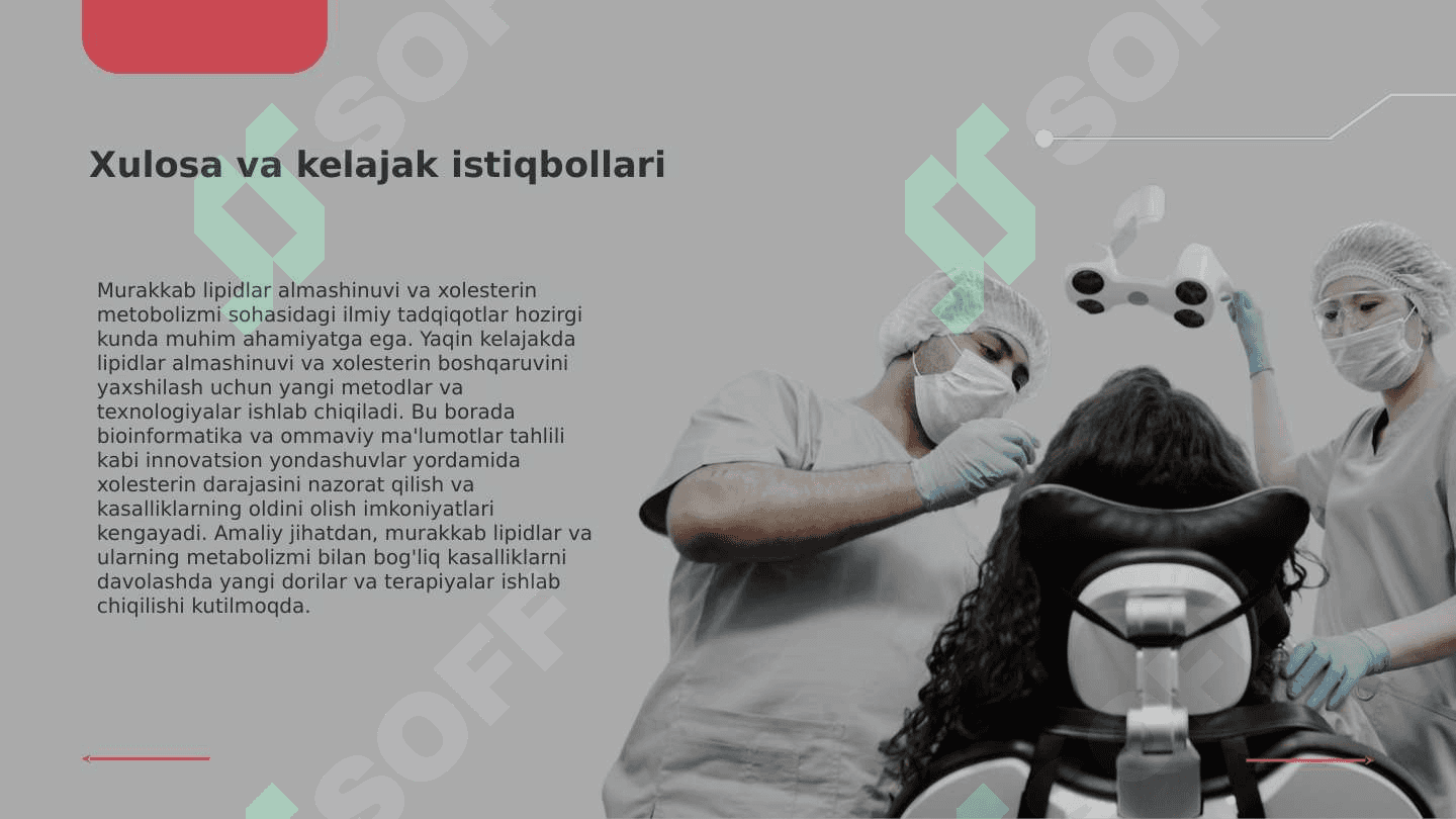Murakkab lipidlar almashinuvi Xolesterin metobolizmu Yogʻ almashinuvining boshqarilishi 8