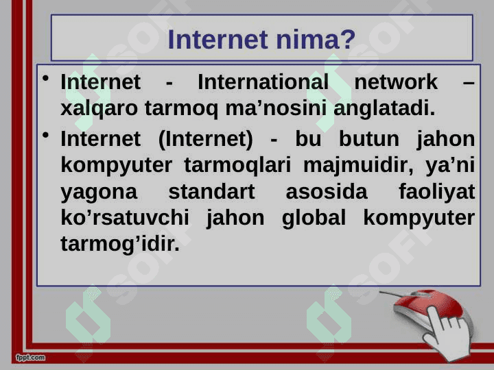 Internet tarixi va rivojlanishi -Internetning paydo bo'lishi, tarixi, va uni rivojlanishi haqida tushuncha 5