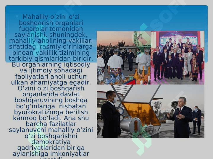 Mahalliy davlat hokimiyati asoslari. Fuqarolarning o‘zini o‘zi boshqarish 5