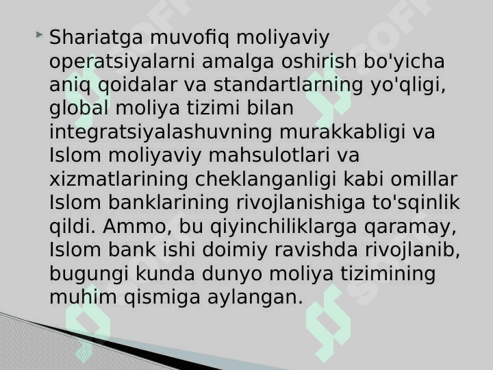 Islom bank ishi fanidan taqdimot dasturi 6
