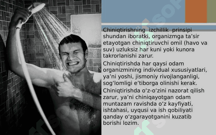 Organizmni chiniqishi 3