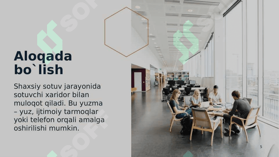 SHAXSIY SAVDONING KOMUNIKATIV XUSUSIYATLARI 5