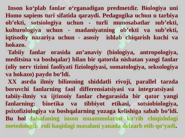 Inson falsafasi 3