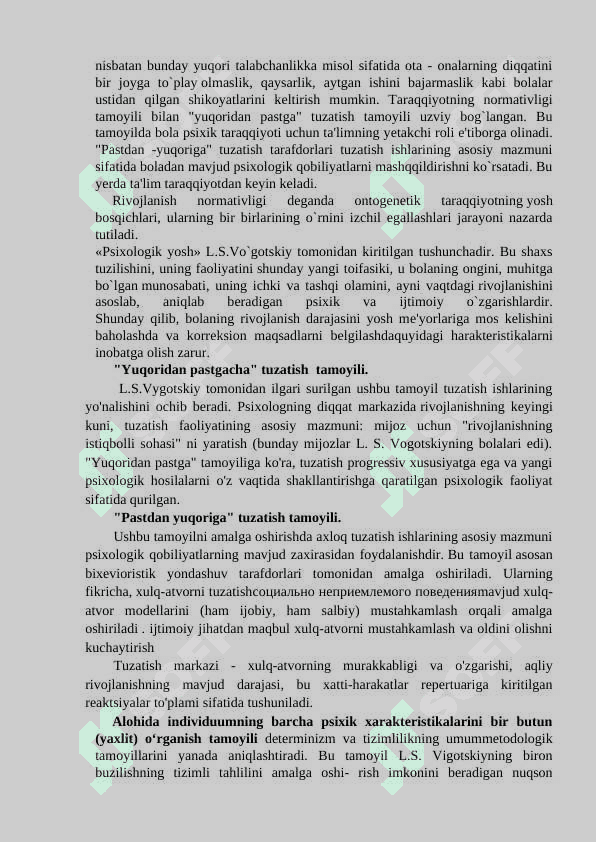 Psixologik korreksiyaning tamoyillari va uni tashkil etish. 2