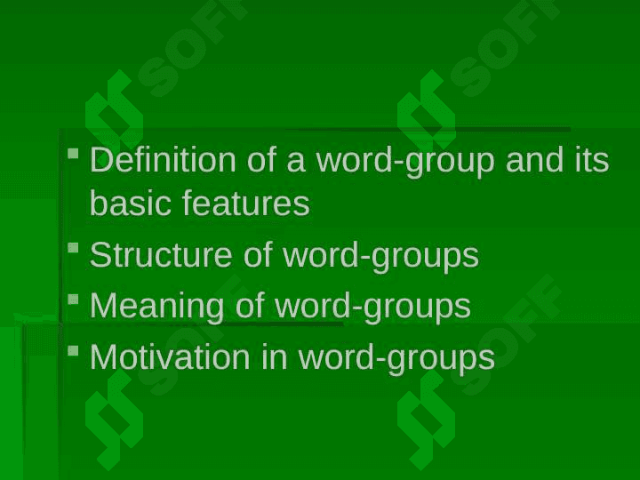 FREE-WORD COMBINATIONS 2