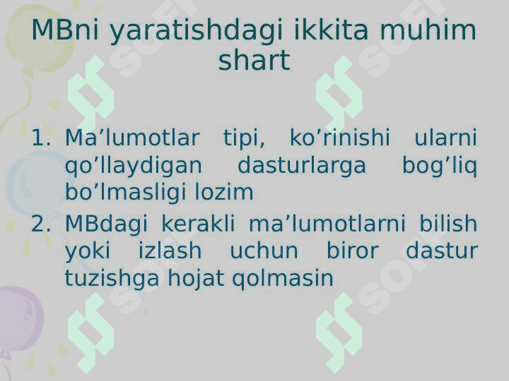 MA’LUMOTLAR BAZASINI TASHKIL QILISH VA BOSHQARISH TIZIMLARI 4