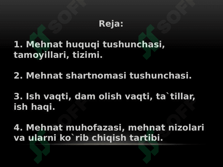 MEHNAT HUQUQI ASOSLARI 2