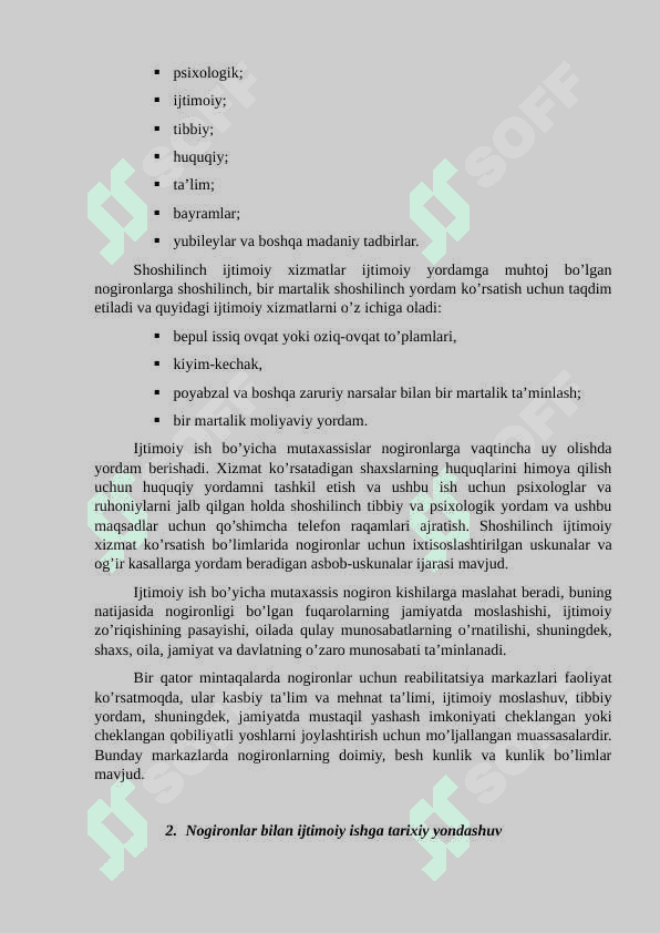 Nogironlar bilan ijtimoiy ish va uning xususiyatlari 3