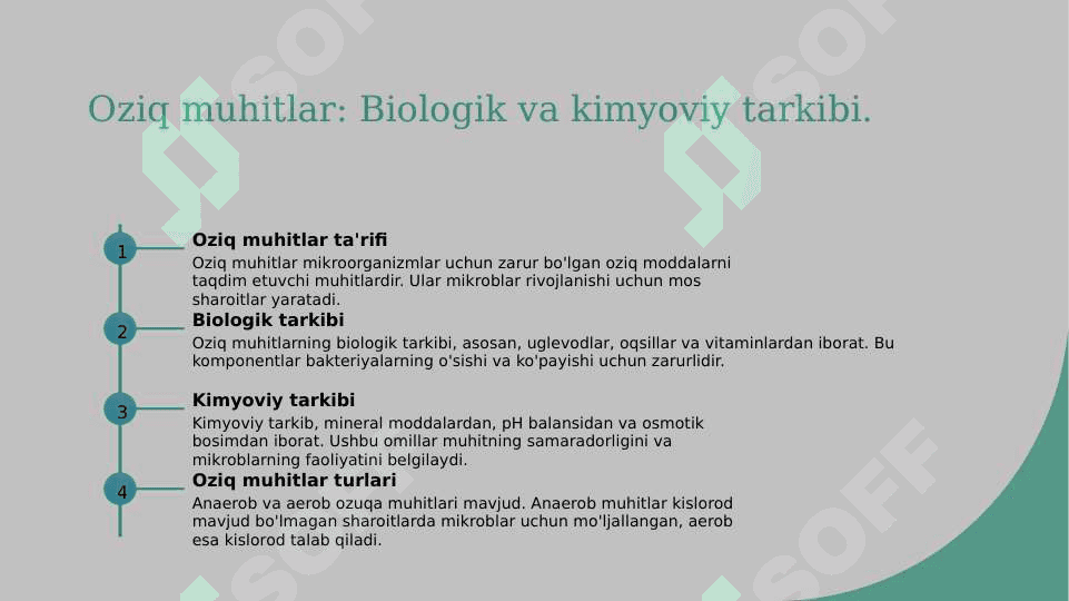 Oziq muhitlar. Anaerob bakteriyalarning sof xosilasini ajratish bosqichlari 5