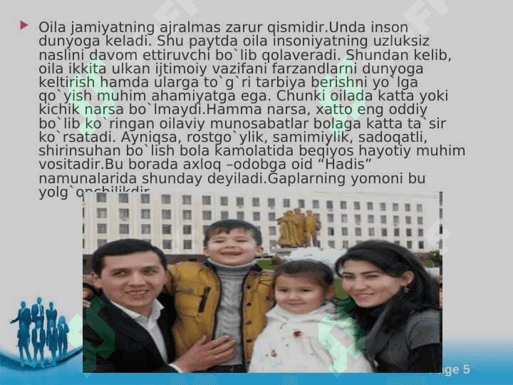 Oilada bola tarbiyasi 5