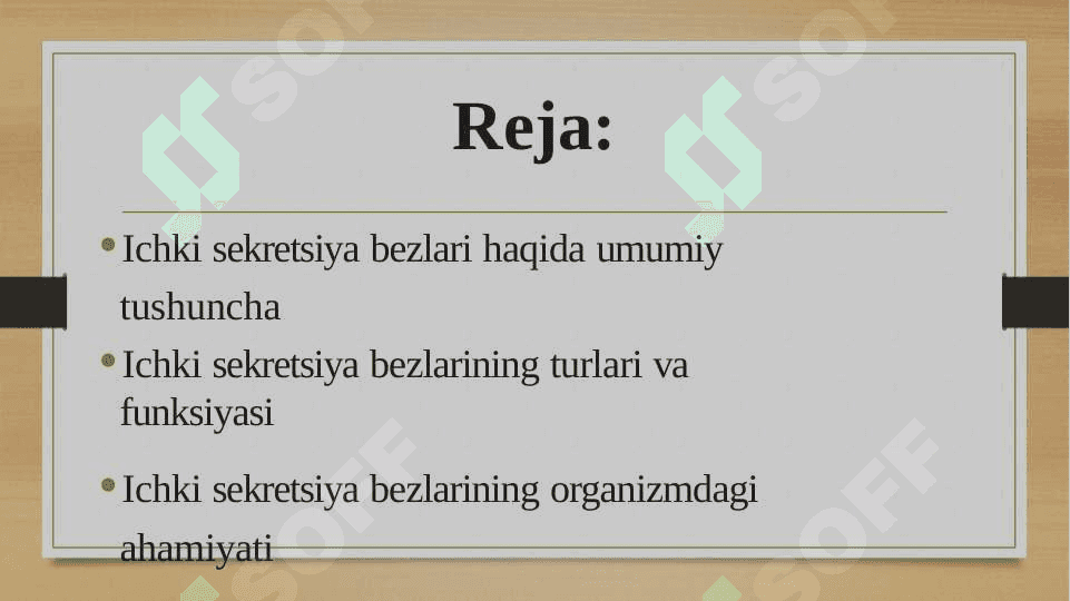 Ichki sekretsiya bezlari va ularning gormonlari 2